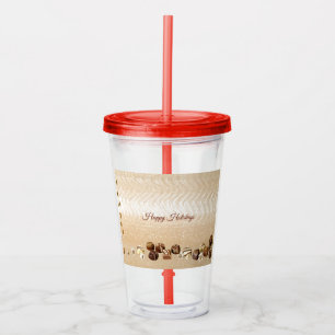 Verre En Acrylique Chocolats Assortis avec Fleurs Tumbler
