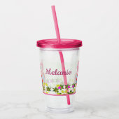 Verre En Acrylique Chouette à écailles colorées d'art populaire (Gauche)