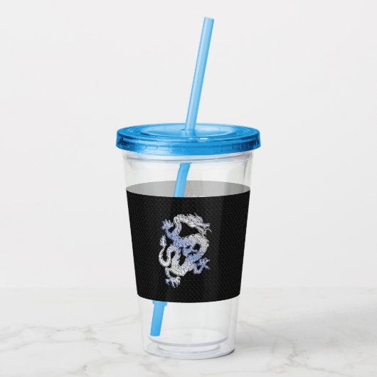 Verre En Acrylique Chrome comme argent Dragon Black Snake style de pe (Dos)