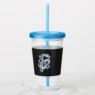Verre En Acrylique Chrome comme argent Dragon Black Snake style de pe