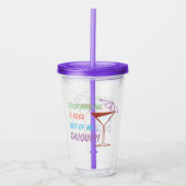 Verre En Acrylique Citation drôle de cocktail de daiquiri (Devant)