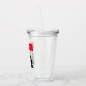 Verre En Acrylique Citation romantique et photo | Cadeau Valentines (Gauche)