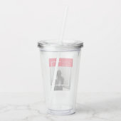 Verre En Acrylique Citation romantique et photo | Cadeau Valentines (Dos)