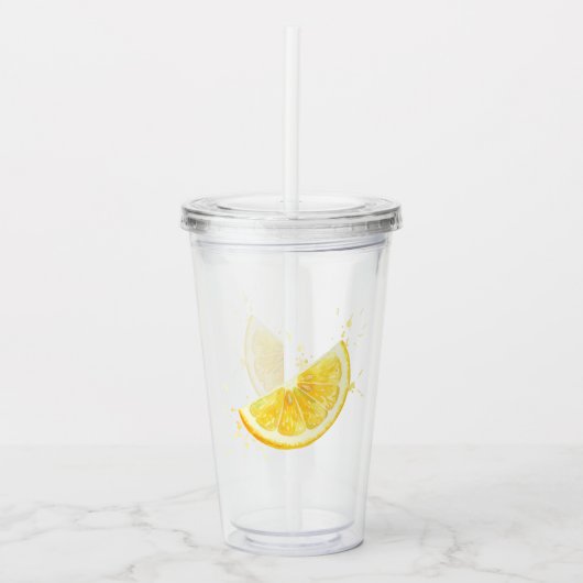 Verre En Acrylique Citron (Devant)