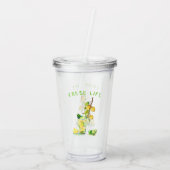 Verre En Acrylique Citron Juice Cool Boire Partie Acrylique Tumbler (Dos)