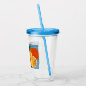 Verre En Acrylique Citrus d'été Orange Artistic Tumbler (Gauche)
