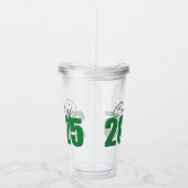 Verre En Acrylique Classe de Parties scintillant verte de 2025 (Droite)