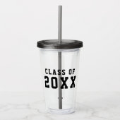 Verre En Acrylique Classe d'études supérieures en Varsité simple de l (Devant)