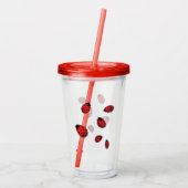 Verre En Acrylique Coccinelles (Dos)