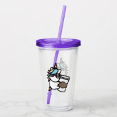 Verre En Acrylique Coffee Unicorne Acryllique Tumbler (Dos)