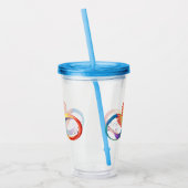 Verre En Acrylique Colibri arc-en-ciel avec symbole Infinity (Gauche)