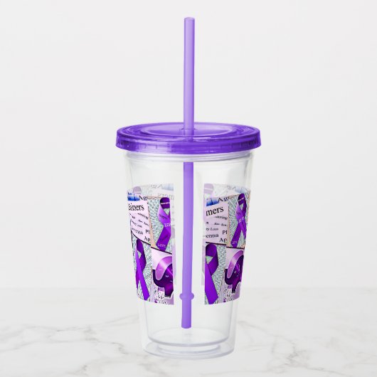 Verre En Acrylique Collage de sensibilisation à la maladie d'Alzheime (Droite)