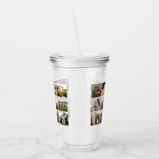 Verre En Acrylique Collage photo moderne (Gauche)