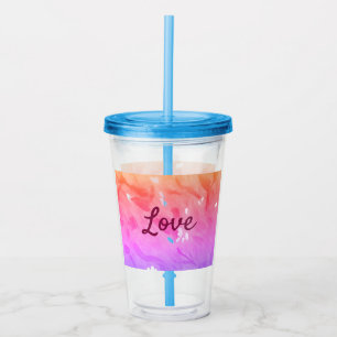 Verre En Acrylique Coloré arc-en-ciel amour fierté lgbtq gay motif te