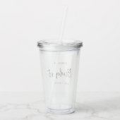 Verre En Acrylique Conception de script de demoiselle d'honneur minim (Dos)