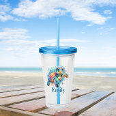 Verre En Acrylique Conception joyeuse de tortue