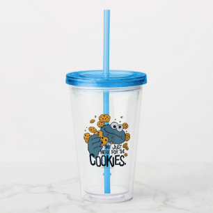 Verre En Acrylique Cookie Monster Me Just Here for the Cookies