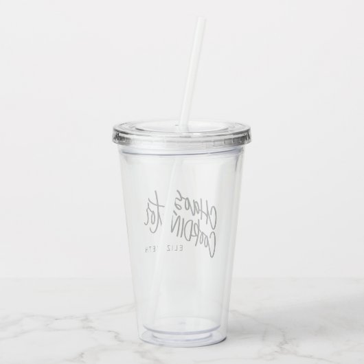 Verre En Acrylique Coordonnateur de chaos (Dos)