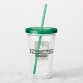 Verre En Acrylique Coupe de logo (Dos)