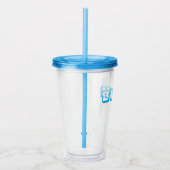 VERRE EN ACRYLIQUE COUPE DE PAILLE "BRUH" (Droite)