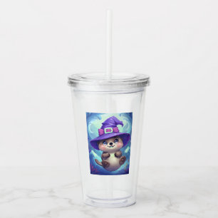 Verre En Acrylique Coupe en plastique Magical Sea Otter Witch