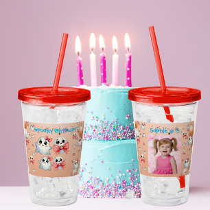 Verre En Acrylique Coupe Pastel Fantôme Acrylique Tumbler Anniversair