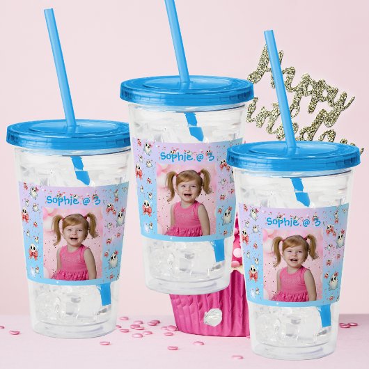 Verre En Acrylique Coupe Pastel Fantôme Acrylique Tumbler Anniversair