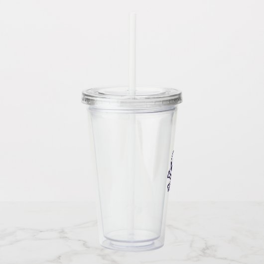 Verre En Acrylique Crâne n Bones blanc transparent acrylique tumbler (Droite)