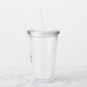 Verre En Acrylique Crâne n Bones blanc transparent acrylique tumbler (Gauche)