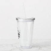 Verre En Acrylique Cravate noire Groomsman (Gauche)