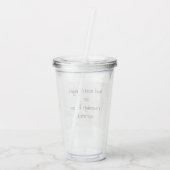 Verre En Acrylique Create Your Own ! (Dos)