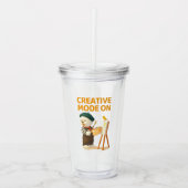 Verre En Acrylique Creative Mode On: Painter Bichon Dog Artist Art (Devant)