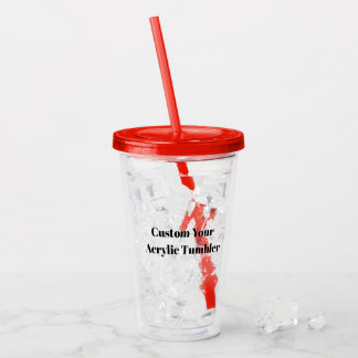 Verre En Acrylique Créez votre propre personnalisation simple 16oz, R