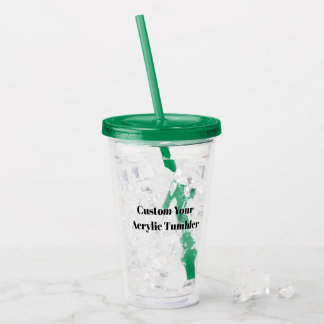 Verre En Acrylique Créez votre propre personnalisation simple 16oz, V