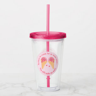 Verre En Acrylique Crème glacée Scoops Cute Romantique Saint Valentin