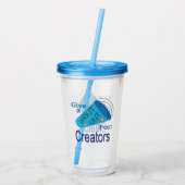 Verre En Acrylique Criez pour les créateurs (Dos)