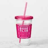 Verre En Acrylique Cru d'amis de club de lecture moderne (Dos)