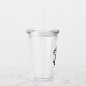 Verre En Acrylique "Cuirs Épais Et Vibes Éffrayantes" (Droite)