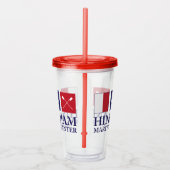 Verre En Acrylique Culbuteur acrylique de HMC - rouge (Droite)