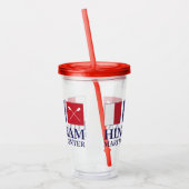 Verre En Acrylique Culbuteur acrylique de HMC - rouge (Gauche)