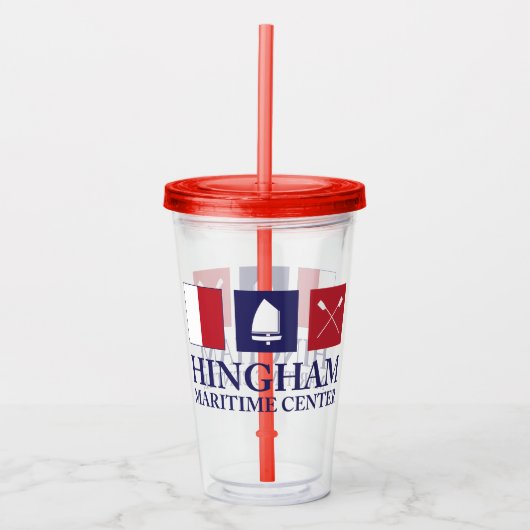 Verre En Acrylique Culbuteur acrylique de HMC - rouge (Devant)