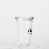 Verre En Acrylique Culbuteur isolé par snob de café (Droite)