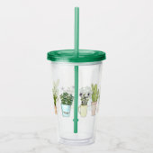 Verre En Acrylique Culbuteur mis en pot de plantes (Droite)