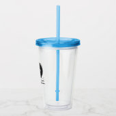 Verre En Acrylique Custom Logo Acrylic Tumbler with Straw No Minimum (Droite)