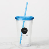 Verre En Acrylique Custom Logo Acrylic Tumbler with Straw No Minimum (Dos)