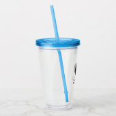 Verre En Acrylique Custom Logo Acrylic Tumbler with Straw No Minimum (Gauche)