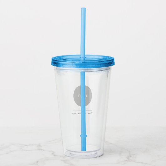Verre En Acrylique Custom Logo Acrylic Tumbler with Straw No Minimum (Devant)