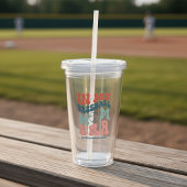 Verre En Acrylique Custom Retro "In My Baseball Mom Era"