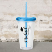 Verre En Acrylique Customized graduation mug with lid