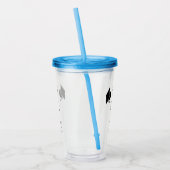 Verre En Acrylique Customized graduation mug with lid (Gauche)